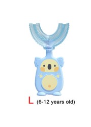 2-12Y Baby Toothbrush Children Dental Oral Care Cleaning Brush Soft Food Grade Silicone Teeth Baby Newborn Items