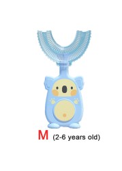 2-12Y Baby Toothbrush Children Dental Oral Care Cleaning Brush Soft Food Grade Silicone Teeth Baby Newborn Items