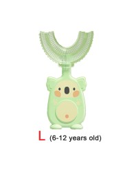 2-12Y Baby Toothbrush Children Dental Oral Care Cleaning Brush Soft Food Grade Silicone Teeth Baby Newborn Items