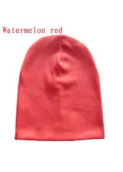 Baby Cotton Hip Hop Hat 6 Months 3 Years Old Baby Urban Dance Cap Solid Color Winter Warm Hat