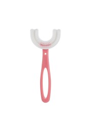 Kids Toothbrush U-Shape Infant Toothbrush With Silicone Handle Oral Care Cleaning Brush For Toddlers Ages 2-12 Drop Shipping