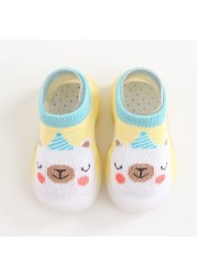 Baby sock shoes anti-skid spring autumn cartoon animal breathable shoes baby girl baby boy soft TPE sole baby boy casual shoes