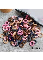 Toddler Hair Bands Baby Girl Children Headbands Colorful Elastic Hair Tie Nylon Scrunchie Hair Rope 50/100pcs Hair Accessories