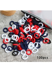 Toddler Hair Bands Baby Girl Children Headbands Colorful Elastic Hair Tie Nylon Scrunchie Hair Rope 50/100pcs Hair Accessories