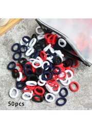 Toddler Hair Bands Baby Girl Children Headbands Colorful Elastic Hair Tie Nylon Scrunchie Hair Rope 50/100pcs Hair Accessories