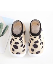 Unisex Baby Leopard Shoes Children Slippers Animal Cartoon Baby Boy First Walkers Kids Soft Rubber Floor Socks Shoes