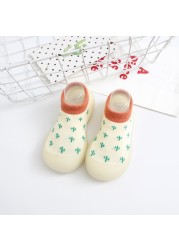 Unisex Baby Leopard Shoes Children Slippers Animal Cartoon Baby Boy First Walkers Kids Soft Rubber Floor Socks Shoes