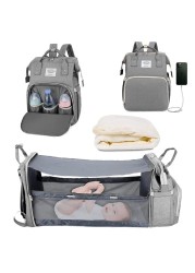 2022 Baby Diaper Changing Bags Changing Station Baby Bed Portable Travel Bed Folding Crib Shade Cloth Changing Pad Waterproof