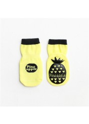 LAUDKA Spring Autumn Baby Girls Boys Cotton Socks Cartoon Rubber Anti-slip Socks Boys Sport Boat Socks Four Seasons