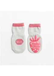 LAUDKA Spring Autumn Baby Girls Boys Cotton Socks Cartoon Rubber Anti-slip Socks Boys Sport Boat Socks Four Seasons