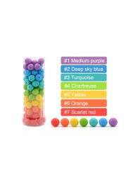 luvka 9mm 100pcs Silicone Teething Beads Baby Teether Nursing Pendant Pacifier Clip Oral Care BPA Free Food Grade Colorful