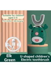 Smart 360 Degree XioMi Electric Toothbrush Kids Silicone Automatic Ultrasound Dental Toothbrush Cartoon Pattern Children