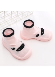 Unisex Baby Shoes First Shoes Baby Walkers Toddler First Walker Baby Girl Kids Soft Rubber Sole Baby Shoes Knit Socks Anti-slip