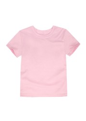 12 Colors Girls Cloth Boys Girls Solid T-Shirt Kids Short Sleeve Cotton T Shirt Children Summer Tees Baby Tops For 2-14 Years