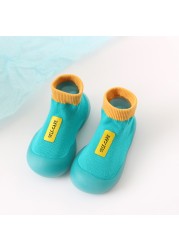 Children Anti-Slip Shoes Newborn Baby Girl Cotton Non-Slip Floor Socks Baby Boy Rubber Sole Cartoon Indoor Socks Infant Shoes