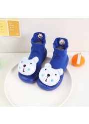 Children Anti-Slip Shoes Newborn Baby Girl Cotton Non-Slip Floor Socks Baby Boy Rubber Sole Cartoon Indoor Socks Infant Shoes