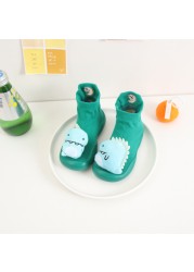 Children Anti-Slip Shoes Newborn Baby Girl Cotton Non-Slip Floor Socks Baby Boy Rubber Sole Cartoon Indoor Socks Infant Shoes