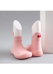 Children Anti-Slip Shoes Newborn Baby Girl Cotton Non-Slip Floor Socks Baby Boy Rubber Sole Cartoon Indoor Socks Infant Shoes