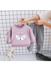 2pcs baby girls clothes sets autumn winter baby girls clothes kids tracksuits for girl suit children clothes 1 to 6 years old