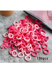 50pcs Girls Solid Color Big Rubber Band Ponytail Holder Gum Headwear Elastic Hair Bands Korean Girl Hair Accessories Ornaments