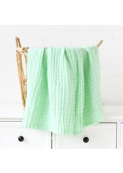 Organic Cotton Blanket Newborn Baby Stuff Gauze Swaddle Wrap Bedding Receiving Blankets Soft 6 Layer Gauze Bath Towel Sleeping