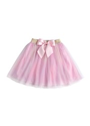 DXTON Girls Skirt Mesh Children's Skirt Girls Tutu Skirt Layered Tutu Skirt Prom Party Prom Dress Clothes