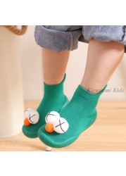 Baby First Shoes Baby Girls Newborn Knitwear Socks Warm Infant Winter Shoes Fox Rabbit Cartoon Kids Boy Casual Shoes 2021