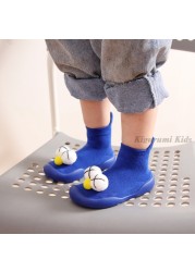 Baby First Shoes Baby Girls Newborn Knitwear Socks Warm Infant Winter Shoes Fox Rabbit Cartoon Kids Boy Casual Shoes 2021