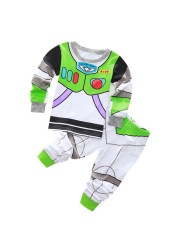 Children's Clothing Set Boys Sleepwear Kids Clothes Spider Pajamas Set Baby Girls Cotton Cartoon Pajamas Spring Autumn Pajamas