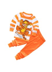 Children's Clothing Set Boys Sleepwear Kids Clothes Spider Pajamas Set Baby Girls Cotton Cartoon Pajamas Spring Autumn Pajamas