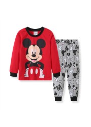 Children's Clothing Set Boys Sleepwear Kids Clothes Spider Pajamas Set Baby Girls Cotton Cartoon Pajamas Spring Autumn Pajamas