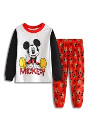 Children's Clothing Set Boys Sleepwear Kids Clothes Spider Pajamas Set Baby Girls Cotton Cartoon Pajamas Spring Autumn Pajamas