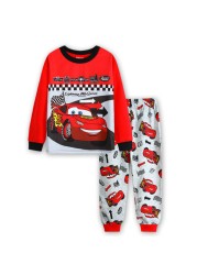 Children's Clothing Set Boys Sleepwear Kids Clothes Spider Pajamas Set Baby Girls Cotton Cartoon Pajamas Spring Autumn Pajamas