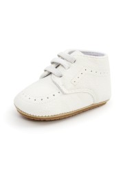 New Baby Shoes Leather Dress Shoes Toddler Boys Girls Non-slip Rubber Sole Baby First Walkers Baby Shoes Newborn Loafers