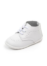 New Baby Shoes Leather Dress Shoes Toddler Boys Girls Non-slip Rubber Sole Baby First Walkers Baby Shoes Newborn Loafers