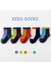 5 Pairs Cotton Kids Warm Socks Winter Socks For Baby Girls Cute Cartoon Newborn Toddler Casual Sports Socks Boys Socks 0-12 Years