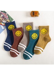 5 Pairs Cotton Kids Warm Socks Winter Socks For Baby Girls Cute Cartoon Newborn Toddler Casual Sports Socks Boys Socks 0-12 Years