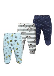 3pcs/lot Baby Pants 100% Cotton Autumn Spring Newborn Baby Boys Girls Pants Toddler Wear Infant Toddler Cartoon For Baby Clothes