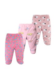 3pcs/lot Baby Pants 100% Cotton Autumn Spring Newborn Baby Boys Girls Pants Toddler Wear Infant Toddler Cartoon For Baby Clothes