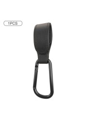 PU Leather Baby Stroller Hook Bag Hanging Bags Holder 360 Degree Rotate Pram Stroller Velcro Organizer Strap Stroller Accessories