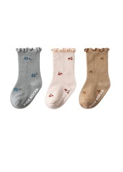 2021 New Baby Socks Comfortable Cotton Girls Socks For Newborn Baby 0-5 Years Baby Clothes Accessories