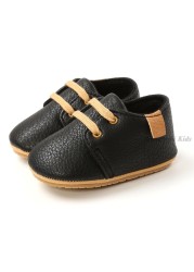 Soft Sole Leather Striped Boy Shoes Baby Girl Shoes Children Sport Running Shoes Newborn Baby First Walkers Toddler Kids Sneaker