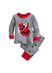 New Spider-Man cartoon children's long-sleeved pajamas children's champion home wear boys' underwear two-piece suit pajamas