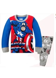 New Spider-Man cartoon children's long-sleeved pajamas children's champion home wear boys' underwear two-piece suit pajamas