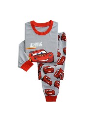 New Spider-Man cartoon children's long-sleeved pajamas children's champion home wear boys' underwear two-piece suit pajamas