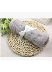 Ultra Soft Baby Cotton Blanket, Newborn Wrap, Bath Towel, Stroller Cover