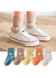 5pairs/lot Baby Boys Girls Socks Fashion Cartoon Animal Pattern Cotton Kids Socks 1-12 Years New Spring Autumn Socks for Boy