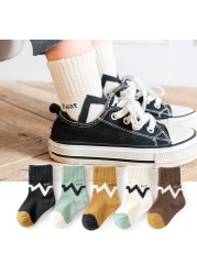 5pairs/lot Baby Boys Girls Socks Fashion Cartoon Animal Pattern Cotton Kids Socks 1-12 Years New Spring Autumn Socks for Boy