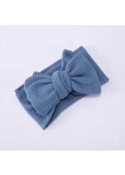 Baby Headband Toddler Hair Accessories Headwear Baby Headband For Baby Bowknot Turban Children's Elastic Knit