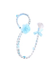 Little Girls Blonde Cosplay Weaving Princess Braid Tangled Rapunzel Headband Hair Elsa Accessories Girl Wig